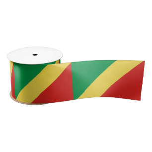 Ruban En Satin Drapeau de la République du Congo