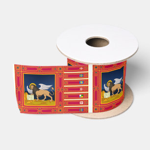 Ruban En Satin Drapeau de la Vénétie (Italie)