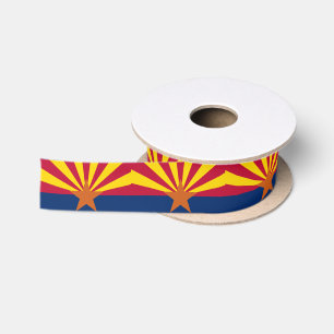 RUBAN EN SATIN DRAPEAU DE L'ARIZONA