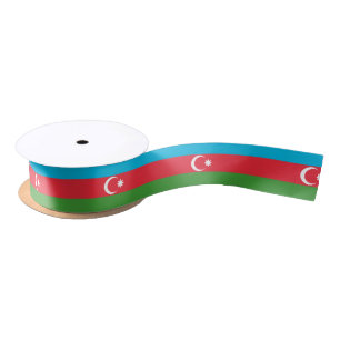 Ruban En Satin Drapeau de l'Azerbaïdjan
