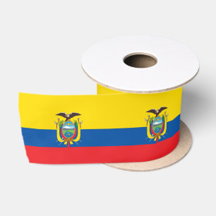 Ruban En Satin Drapeau de l'Équateur