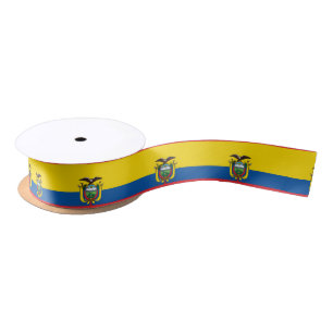 Ruban En Satin Drapeau de l'Équateur