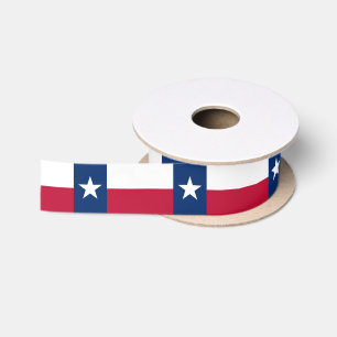 Ruban En Satin Drapeau de l'État du Texas