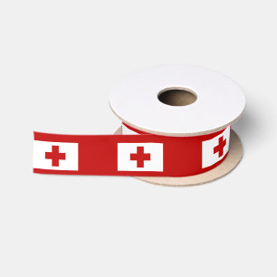 Ruban En Satin Drapeau de l'île des Tonga