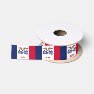 Ruban En Satin Drapeau de l'Iowa
