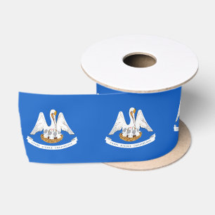 Ruban En Satin Drapeau de Louisiane