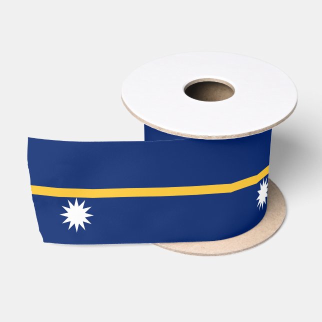 Ruban En Satin Drapeau de Nauru (Bobine)