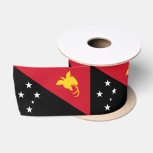 Ruban En Satin Drapeau de Papouasie-Nouvelle-Guinée