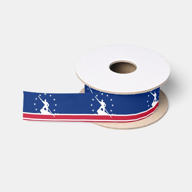 Ruban En Satin Drapeau de Richmond, Virginia Satin Ribbon (Bobine)