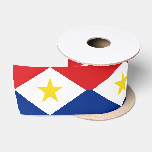 Ruban En Satin Drapeau de Saba (Bobine)