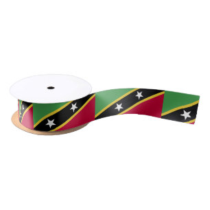 Ruban En Satin Drapeau de Saint-Kitts-et-Nevis
