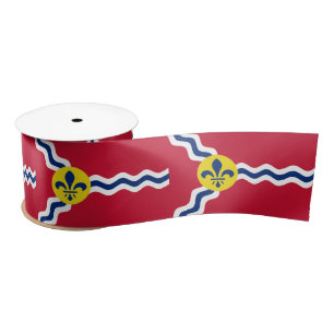 Ruban En Satin Drapeau de Saint-Louis (Missouri)