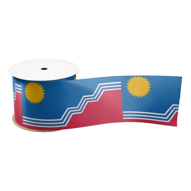 Ruban En Satin Drapeau de Sioux Falls, Dakota du Sud (Bobine)