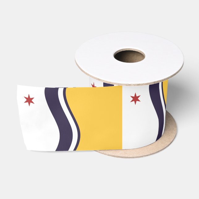 Ruban En Satin Drapeau de South Bend, Indiana (Bobine)