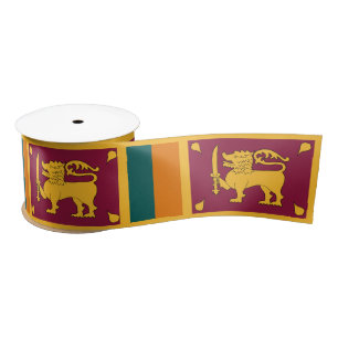 Ruban En Satin Drapeau de Sri Lanka