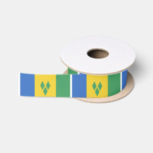 Ruban En Satin Drapeau de St Vincent