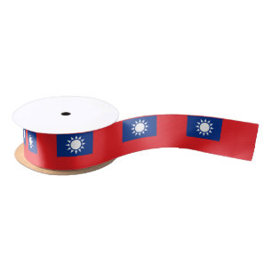 Ruban En Satin Drapeau de Taïwan République de Chine