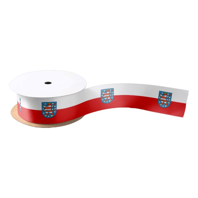 Ruban En Satin Drapeau de Thuringe Satin Ruban (Bobine)