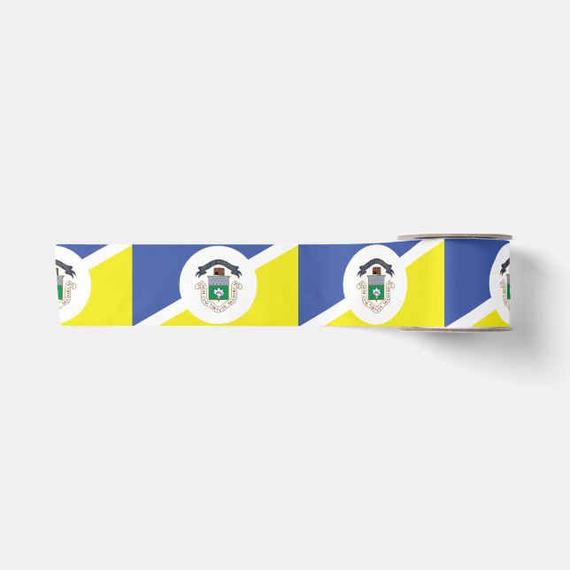 Ruban En Satin Drapeau de Winnipeg, Manitoba Satin Ribbon (Devant)