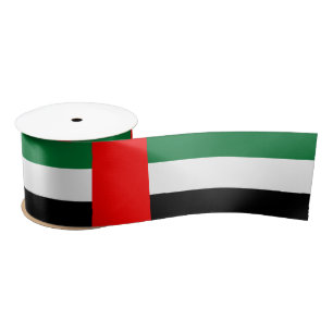 Ruban En Satin Drapeau des Émirats arabes unis (EAU)