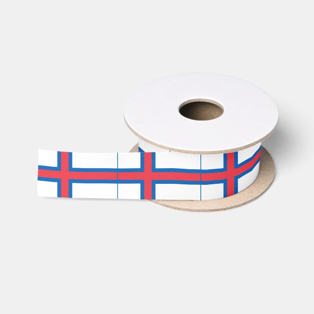 Ruban En Satin Drapeau des îles Féroé (Bobine)