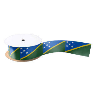 Ruban En Satin Drapeau des Îles Salomon