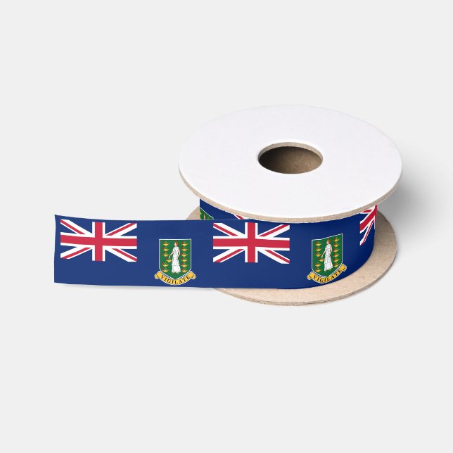 Ruban En Satin Drapeau des îles Vierges britanniques (Bobine)