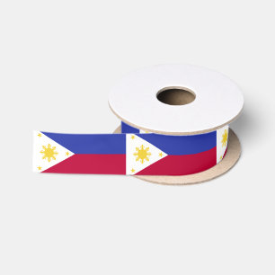 Ruban En Satin Drapeau des Philippines