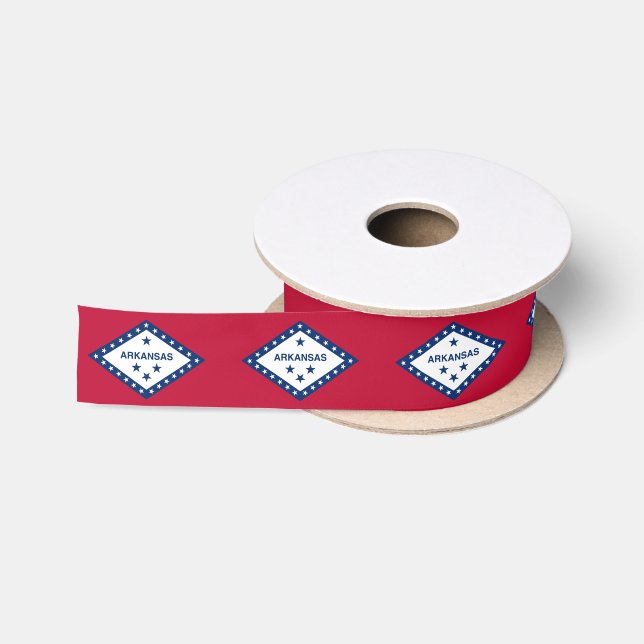 Ruban En Satin Drapeau d'État de l'Arkansas (Bobine)