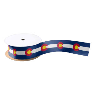 Ruban En Satin Drapeau d'Etat du Colorado