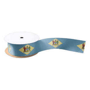 Ruban En Satin Drapeau d'état du Delaware