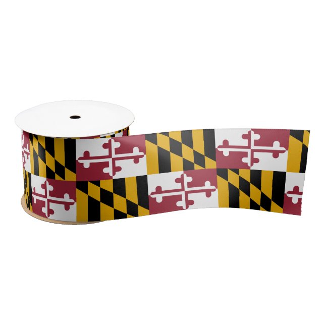 Ruban En Satin Drapeau d'État du Maryland (Bobine)
