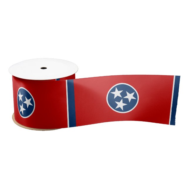 Ruban En Satin Drapeau d'État du Tennessee (Bobine)