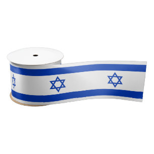 Ruban En Satin Drapeau d'Israël