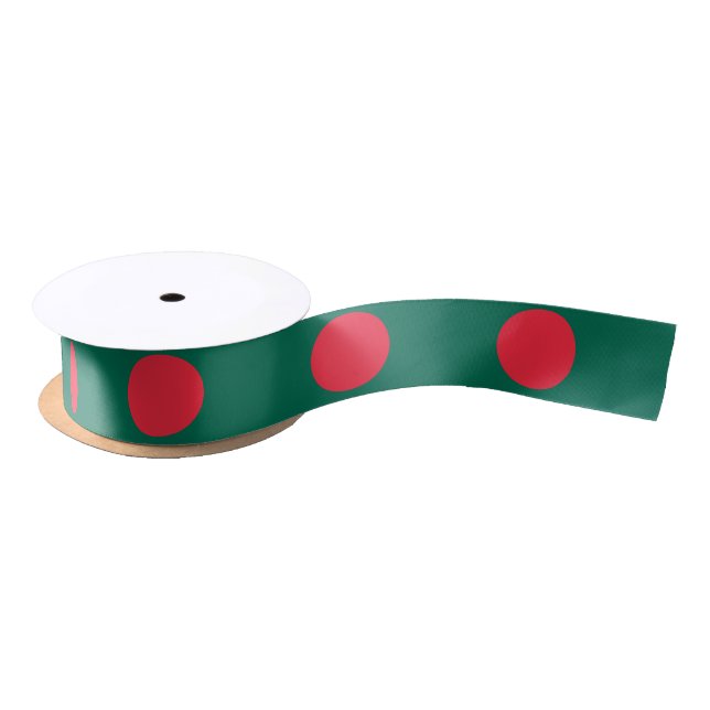 Ruban En Satin Drapeau du Bangladesh (Bobine)