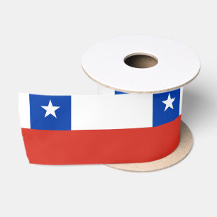 Ruban En Satin Drapeau du Chili