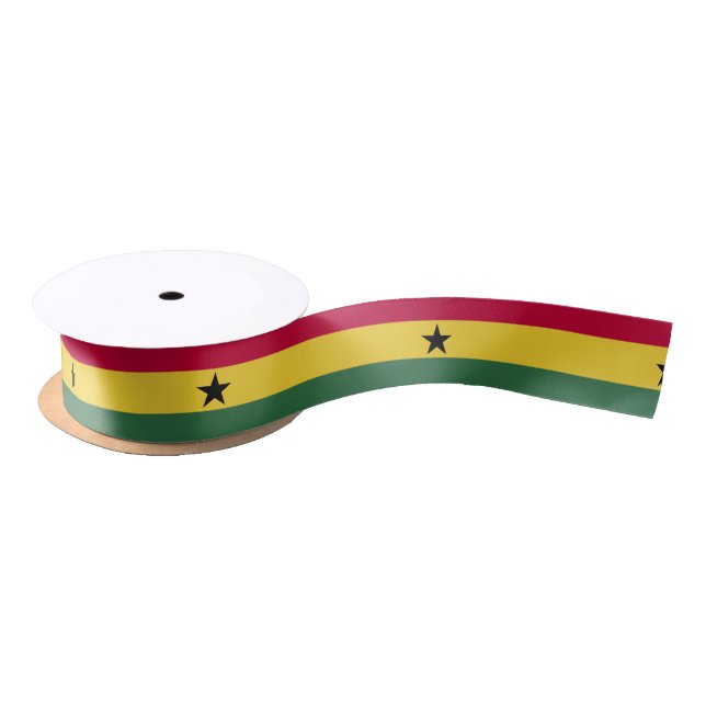 Ruban En Satin Drapeau du Ghana (Bobine)