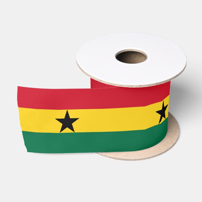 Ruban En Satin Drapeau du Ghana (Bobine)