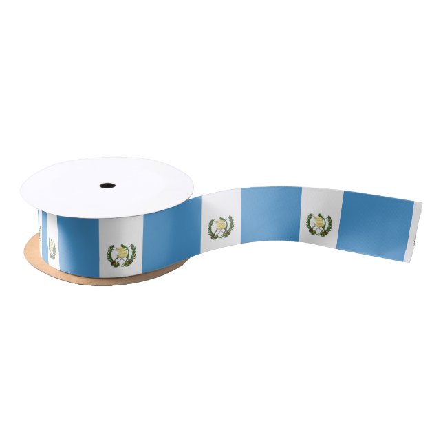 Ruban En Satin Drapeau du Guatemala (Bobine)