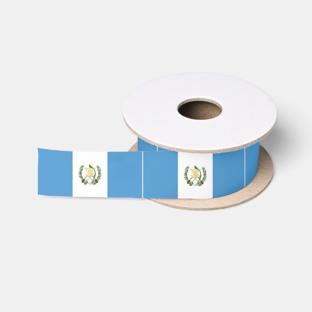 Ruban En Satin Drapeau du Guatemala (Bobine)