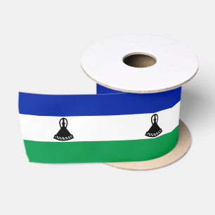 Ruban En Satin Drapeau du Lesotho