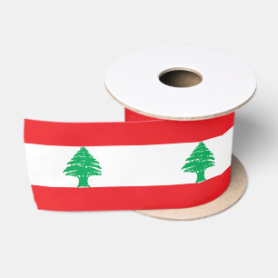 Ruban En Satin Drapeau du Liban