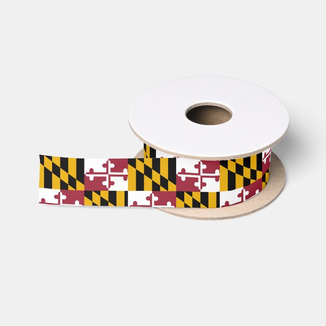 Ruban En Satin Drapeau du Maryland (Bobine)