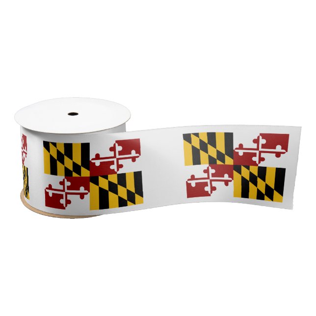 Ruban En Satin Drapeau du Maryland (Bobine)