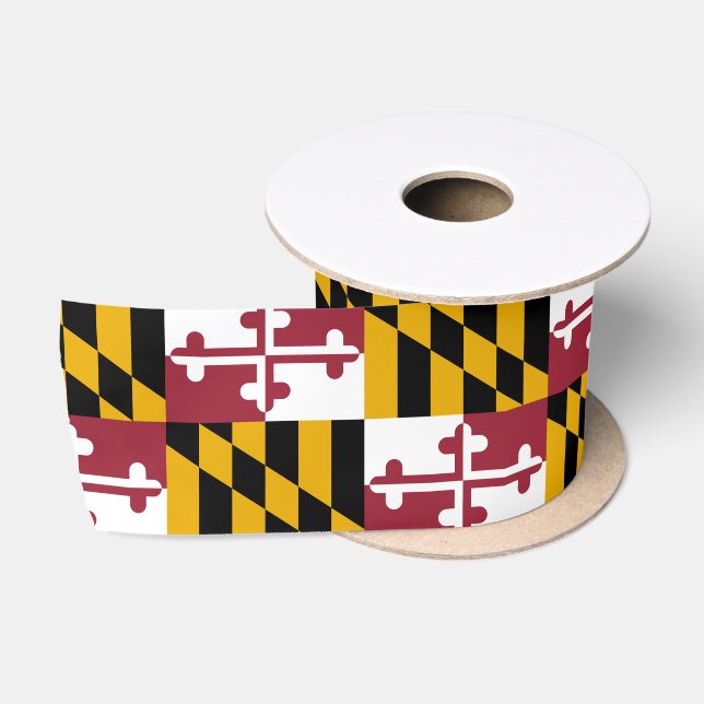 Ruban En Satin Drapeau du Maryland (Bobine)