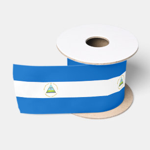 Ruban En Satin Drapeau du Nicaragua