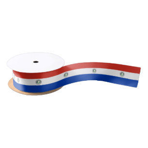 Ruban En Satin Drapeau du Paraguay