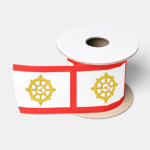 Ruban En Satin Drapeau du royaume de Sikkim