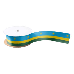 Ruban En Satin Drapeau du Rwanda