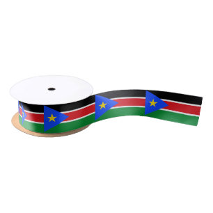 Ruban En Satin Drapeau du Soudan du Sud